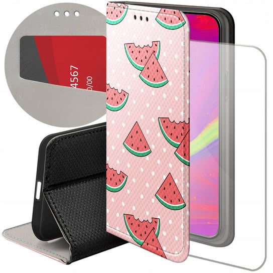 ETUI Z KLAPKĄ DO XIAOMI REDMI NOTE 12 4G WZORY ARBUZ Z ARBUZEM MELON CASE Xiaomi