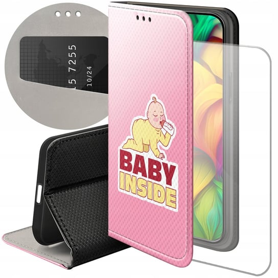 ETUI Z KLAPKĄ DO XIAOMI REDMI NOTE 12 4G WZORY CIĄŻOWE PREGNANT BABY SHOWER Xiaomi