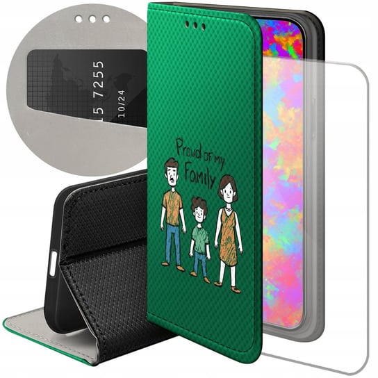 ETUI Z KLAPKĄ DO XIAOMI REDMI NOTE 12 4G WZORY RODZINA FAMILIA DOM FUTERAŁ Xiaomi