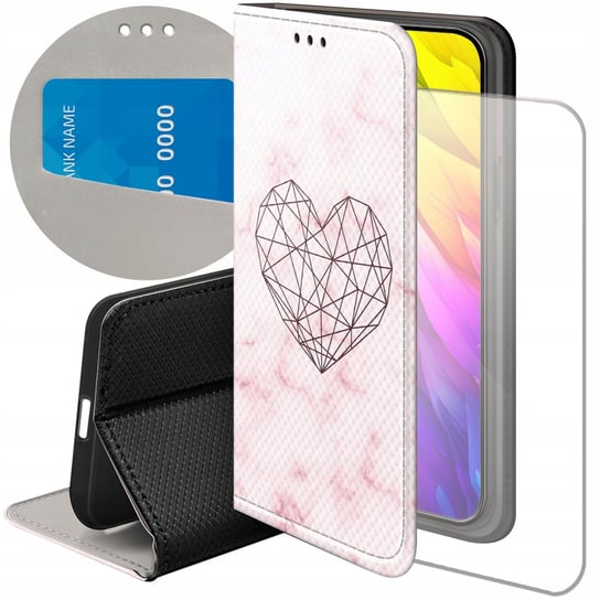 ETUI Z KLAPKĄ DO XIAOMI REDMI NOTE 12 4G WZORY SERCE SERDUSZKA MIŁOŚĆ CASE Xiaomi