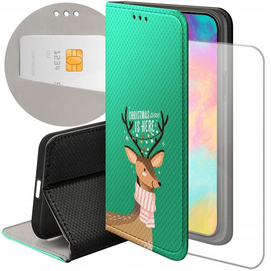 Etui Z Klapką Do Xiaomi Redmi Note 12 4G Wzory Świąteczne Christmass Święta Xiaomi