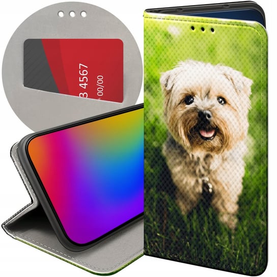 ETUI Z KLAPKĄ DO XIAOMI REDMI NOTE 12 PRO 5G WZORY PIESKI PSIAKI DOGS CASE Xiaomi