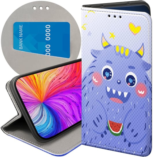 ETUI Z KLAPKĄ DO XIAOMI REDMI NOTE 12 PRO 5G WZORY POTWORY POTWÓR MONSTER Xiaomi