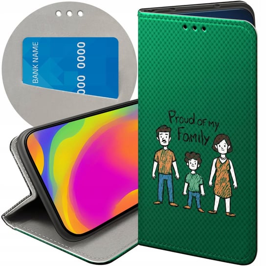 ETUI Z KLAPKĄ DO XIAOMI REDMI NOTE 12 PRO 5G WZORY RODZINA FAMILIA DOM CASE Xiaomi