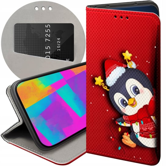 Etui Z Klapką Do Xiaomi Redmi Note 12 Pro 5G Wzory Święta Christmas Mikołaj Xiaomi
