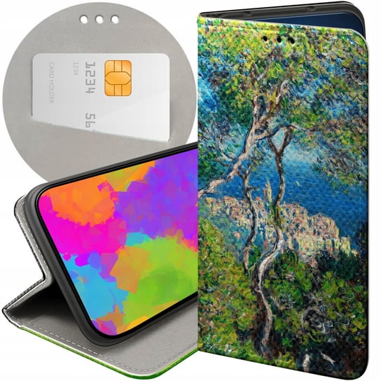 ETUI Z KLAPKĄ DO XIAOMI REDMI NOTE 12S 4G WZORY CLAUDE MONET FUTERAŁ CASE Xiaomi