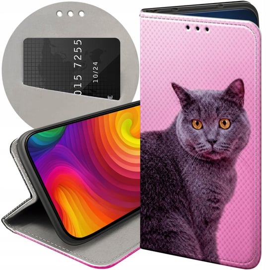 ETUI Z KLAPKĄ DO XIAOMI REDMI NOTE 12S 4G WZORY KOTY KOTKI KOCIAKI FUTERAŁ Xiaomi