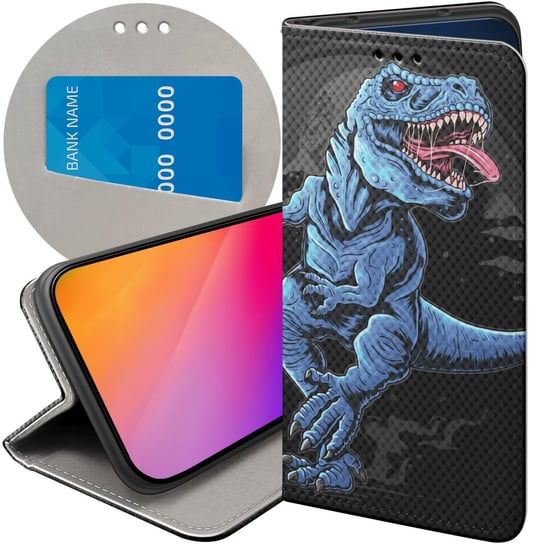 Etui Z Klapką Do Xiaomi Redmi Note 4 / Note 4X Wzory Dinozaury Reptilia Xiaomi