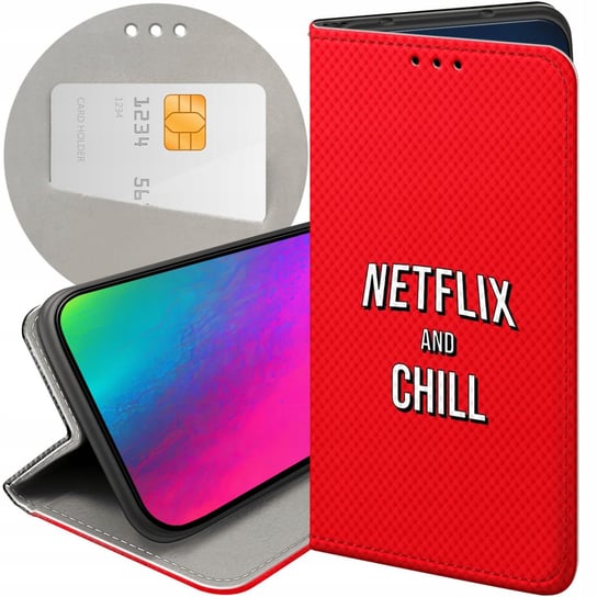 ETUI Z KLAPKĄ DO XIAOMI REDMI NOTE 7 WZORY NETFLIX SERIALE FILMY KINO CASE Xiaomi