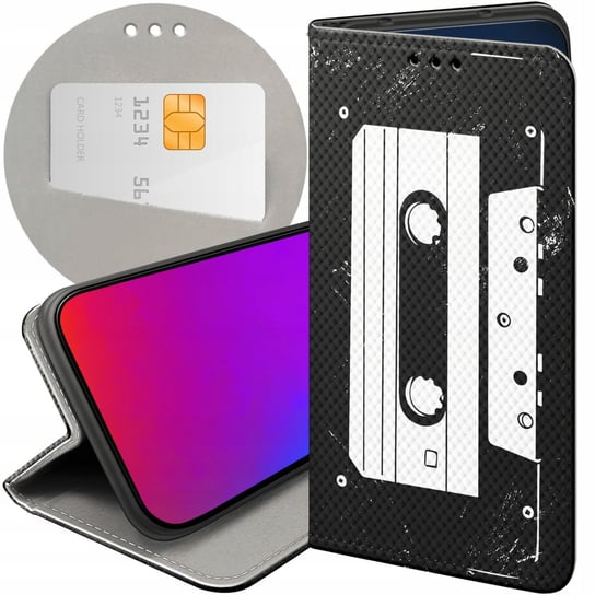 ETUI Z KLAPKĄ DO XIAOMI REDMI NOTE 7 WZORY RETRO OLD SCHOOL MUZYKA GRY CASE Xiaomi