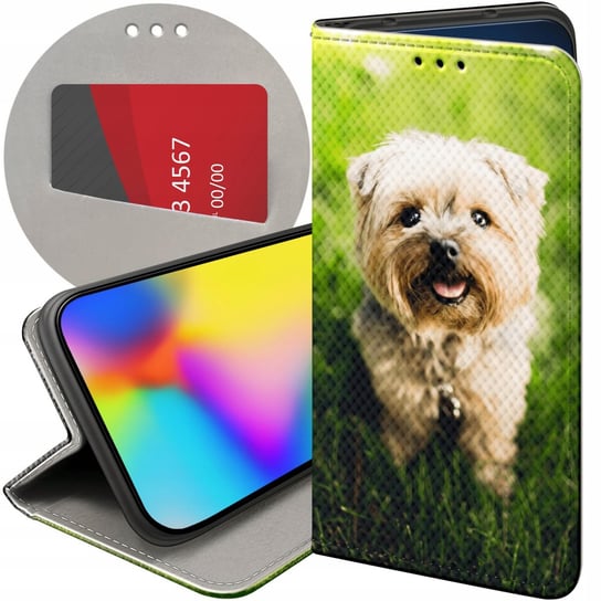 ETUI Z KLAPKĄ DO XIAOMI REDMI NOTE 8 / NOTE 8 2021 WZORY PIESKI PSIAKI DOGS Xiaomi