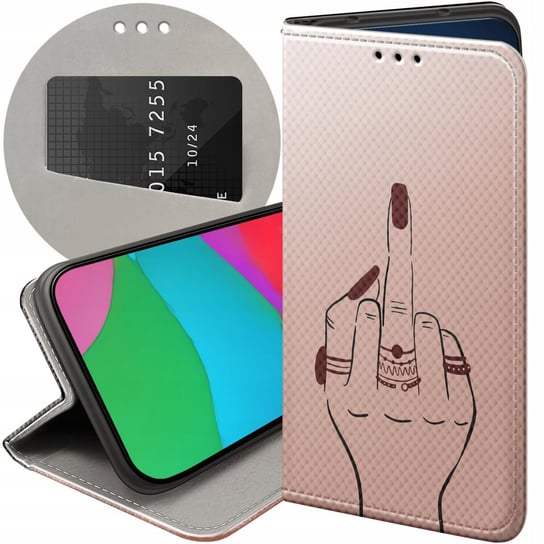 Etui Z Klapką Do Xiaomi Redmi Note 8T Wzory Fuck You Fuck Off Futerał Case Xiaomi