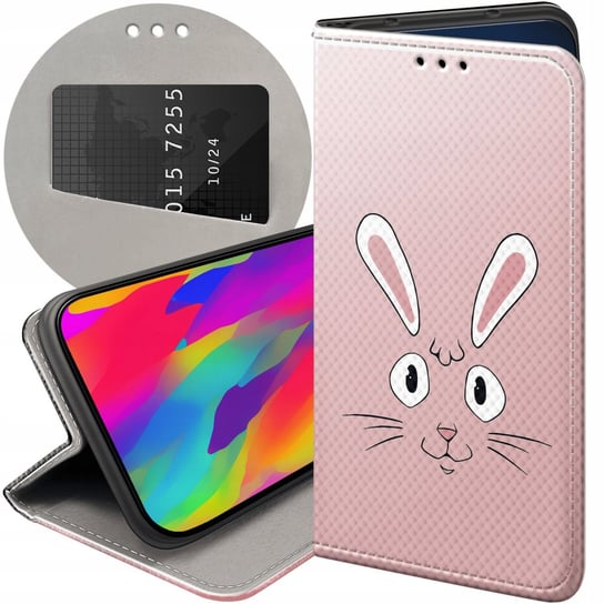Etui Z Klapką Do Xiaomi Redmi Note 8T Wzory Królik Zając Bunny Futerał Case Xiaomi
