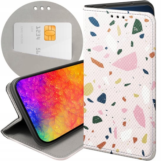 ETUI Z KLAPKĄ DO XIAOMI REDMI NOTE 8T WZORY LASTRIKO TERRAZZO TERAKOTA CASE Xiaomi