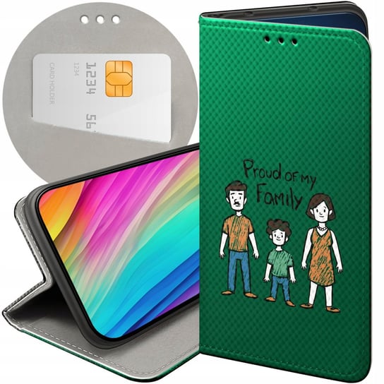 Etui Z Klapką Do Xiaomi Redmi Note 8T Wzory Rodzina Familia Dom Futerał Xiaomi