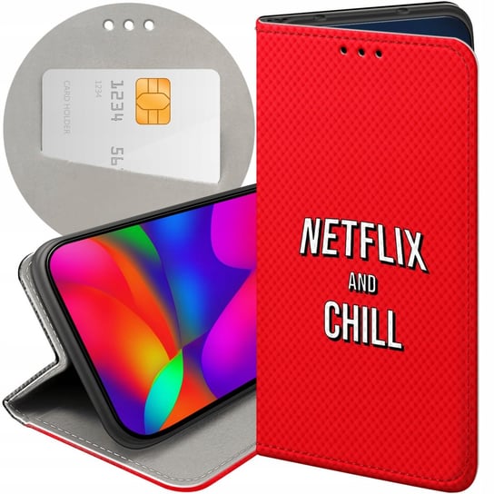 ETUI Z KLAPKĄ DO XIAOMI REDMI NOTE 9 WZORY NETFLIX SERIALE FILMY KINO CASE Xiaomi