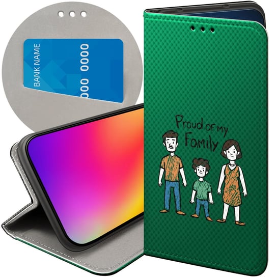 Etui Z Klapką Do Xiaomi Redmi Note 9 Wzory Rodzina Familia Dom Futerał Case Xiaomi