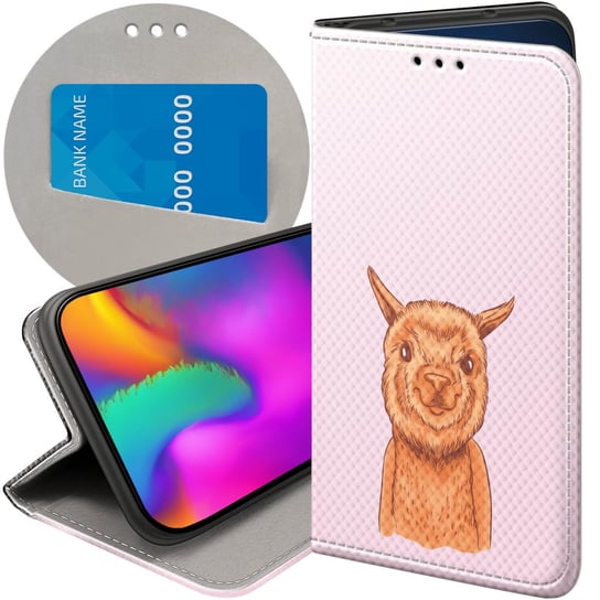 Etui Z Klapką Do Y6S / Y6 Prime 2019 / Honor 8A Wzory Lama Alpaka Andy Case Honor