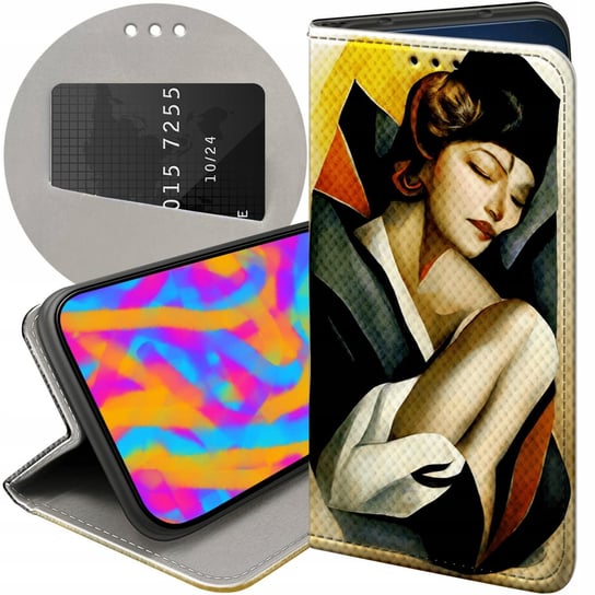 ETUI Z KLAPKĄ DO ZTE AXON 7 MINI WZORY ART DECO ŁEMPICKA TAMARA BARBIER ZTE