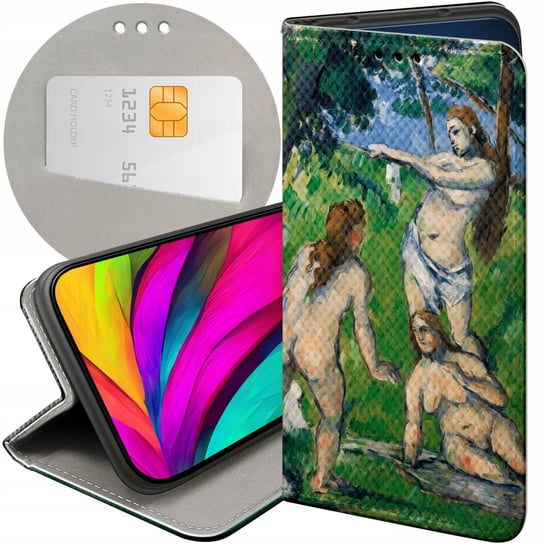 ETUI Z KLAPKĄ DO ZTE AXON 7 MINI WZORY PAUL CEZANNE PEJZAŻ PORTRET FUTERAŁ ZTE