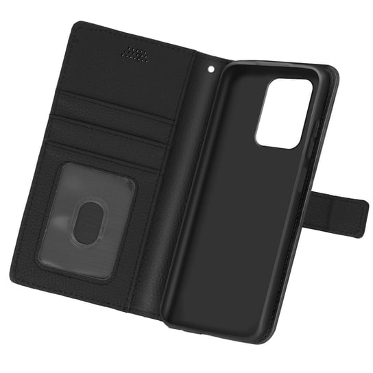Etui z klapką i portfelem, etui slim Redmi Note 10 5G / Poco M3 Pro , silikon – czarne Avizar