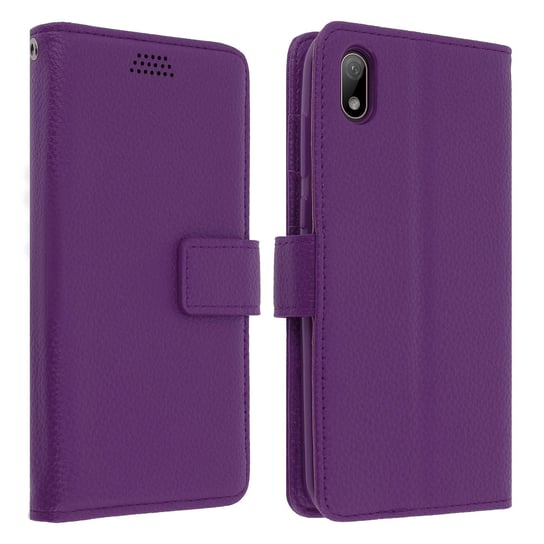 Etui z klapką i portfelem, etui slim Samsung Galaxy A70, silikonowe etui – różowe Avizar