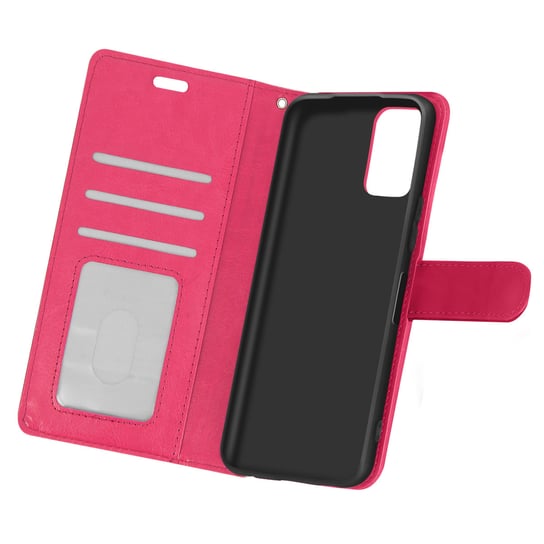 Etui z klapką i portfelem z serii Vintage do Xiaomi Redmi Note 10/10s – różowe Avizar