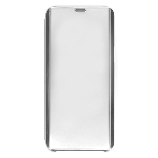 Etui z klapką, lustrzane etui do Galaxy S8 Plus, przezroczysta klapka z przodu – srebrna Avizar