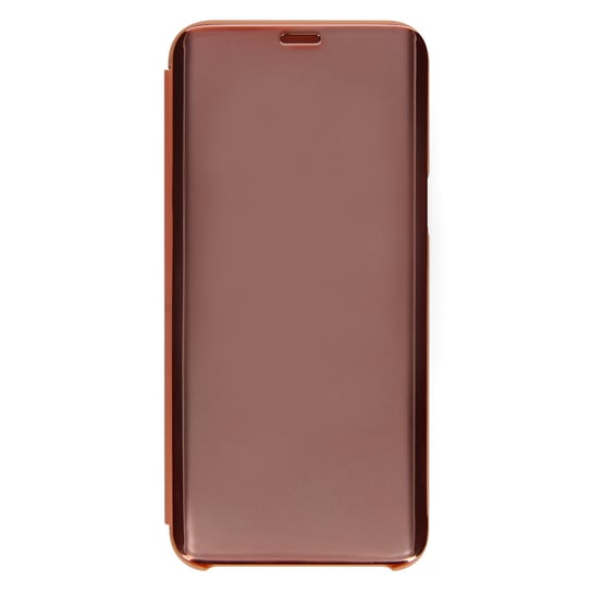 Etui z klapką, lustrzane etui do Samsunga Galaxy S8 Plus, przezroczysta klapka z przodu – różowe Avizar