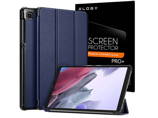 Etui z klapką obudowa Alogy Book Cover do Galaxy A7 Lite 8.7 T220/T225 Granatowy + Szkło Samsung Electronics