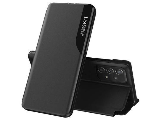 Etui z klapką portfel Alogy skórzane Smart View Cover do Samsung Galaxy A52 5G/ A52 Czarne Samsung