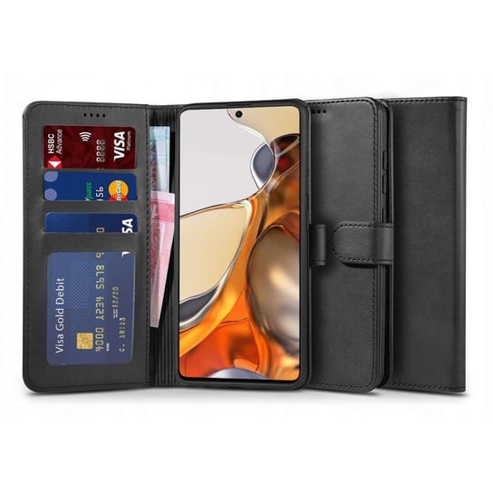 Etui z klapką portfel Wallet 2 do Xiaomi 11T 5G/11T Pro 5G Black 4kom.pl