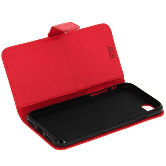 Etui z klapką-portfelem, etui slim na iPhone SE 2020/7/8, silikonowe etui – czerwone Avizar