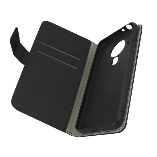 Etui z klapką-portfelem, wąska obudowa Nokia 5.4/3.4 , silikon – czarny Avizar