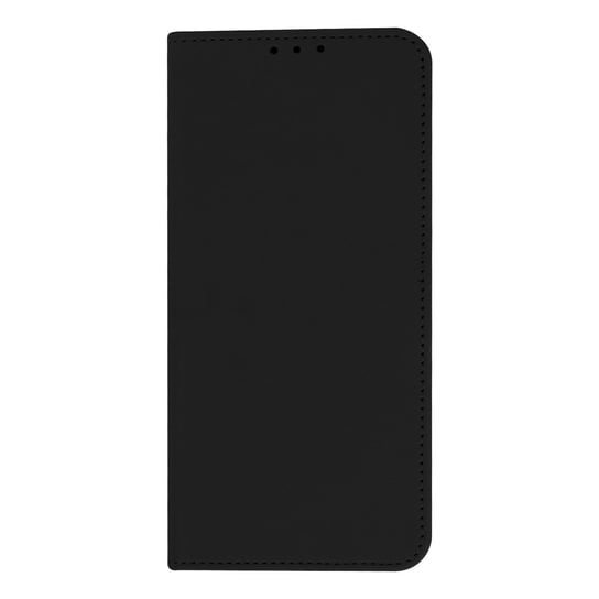 Etui z klapką-portfelem, wąski pokrowiec Samsung Galaxy A12 , silikonowa powłoka – czarna Avizar