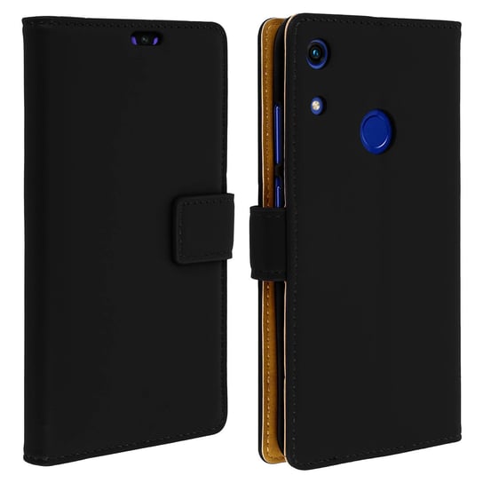 Etui z klapką Slim Case, etui z portfelem do telefonu Honor 8A / Huawei Y6 2019 Czarny Avizar