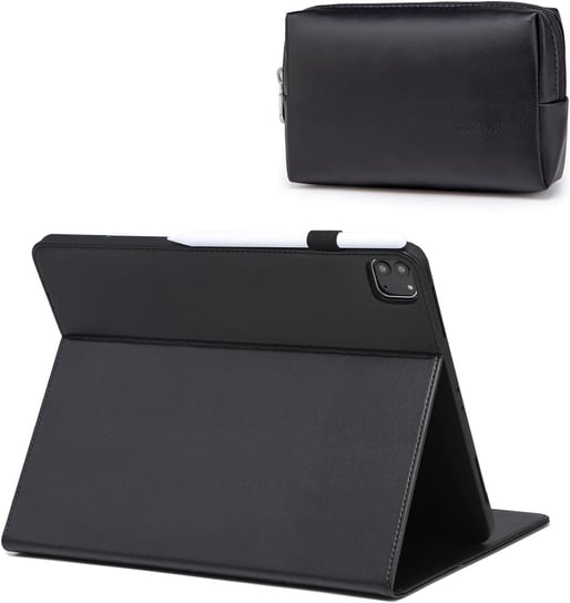 ETUI Z KLAPKĄ TABLET APPLE IPAD PRO 11"/IPAD AIR 10.9" CASE CZARNY EKOSKÓRA Inna marka