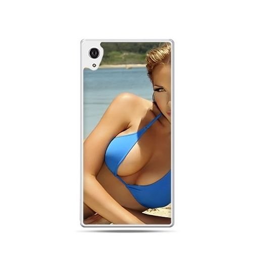 Etui z nadrukiem dla Sony Xperia Z2, Kobieta w bikini EtuiStudio