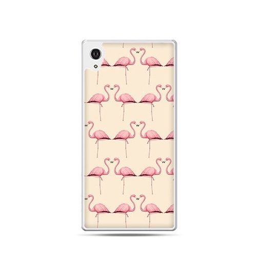 Etui z nadrukiem dla Xperia Z, Różowe flamingi2 EtuiStudio