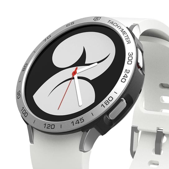 Etui z Nakładką Ringke Air & Bezel Styling do Galaxy Watch 4 40 mm black/silver Ringke