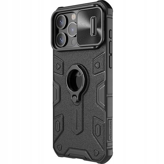 Etui z ochroną aparatu Nillkin CamShield Armor Case do iPhone 15 Pro, czarne Nillkin