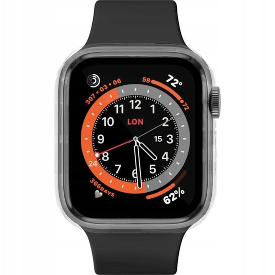 Etui z osłoną ekranu Fixed Pure Apple Watch 44mm, przezroczyste FIXED
