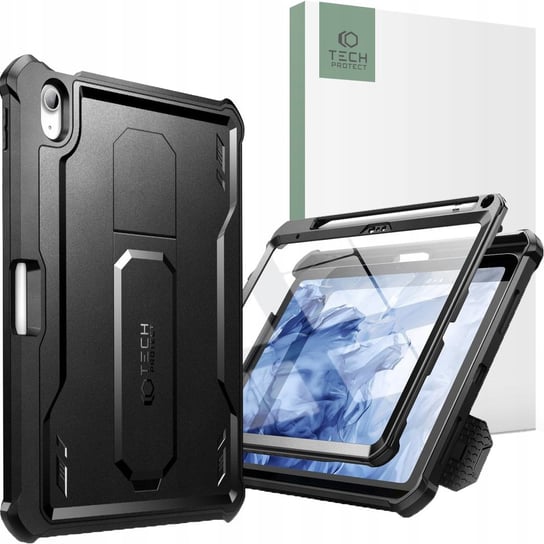 Etui z osłoną na ekran Tech-Protect Kevlar Pro do iPad 10 10.9 2022, czarne TECH-PROTECT