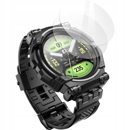 Etui z paskiem + 2 szkła Supcase i-Blason Armorbox do Galaxy Watch 6 Classic 47mm, czarne Supcase