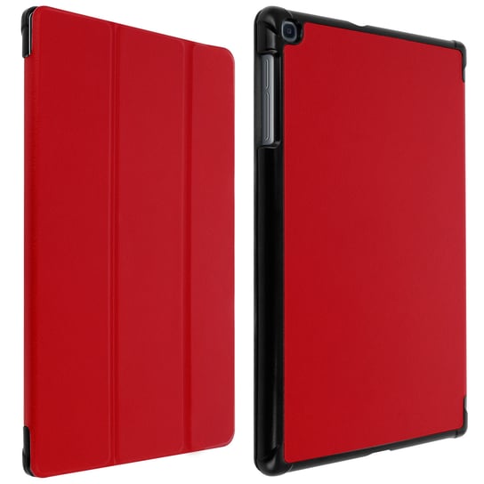 Etui z podstawką Trifold do Samsunga Galaxy Tab A 10.1 2019, wąska obudowa – Czerwone Avizar