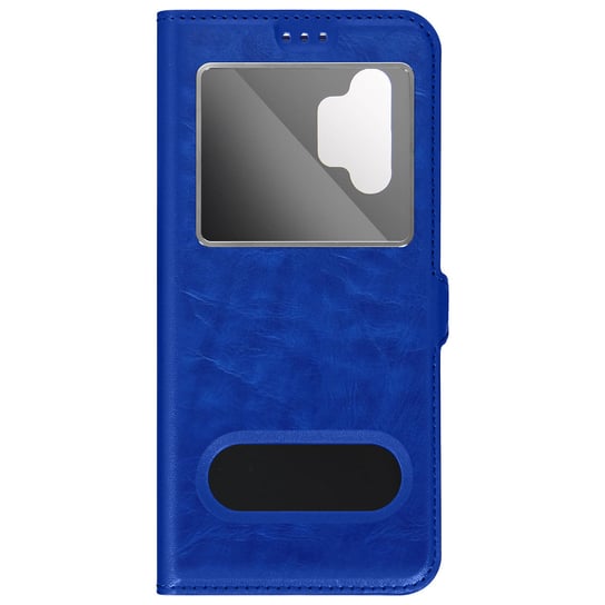Etui z podwójnym okienkiem do Samsunga Galaxy A13 5G i A04s - niebieskie Avizar