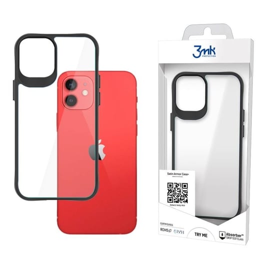 Etui z satynową ramką na Apple iPhone 12 Mini  - 3mk Satin Armor Case+ 3MK