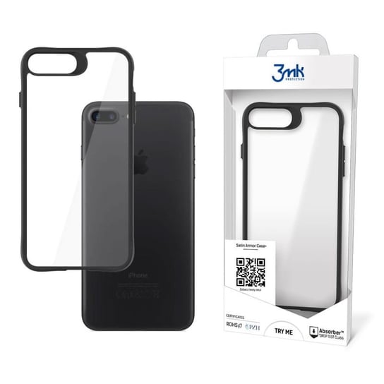 Etui z satynową ramką na Apple iPhone 7/8 Plus  - 3mk Satin Armor Case+ 3MK