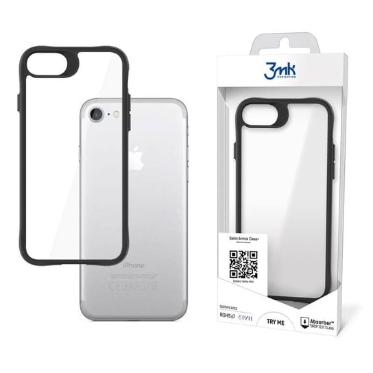 Etui z satynową ramką na Apple iPhone 7/8/SE 2020/2022  - 3mk Satin Armor Case+ 3MK