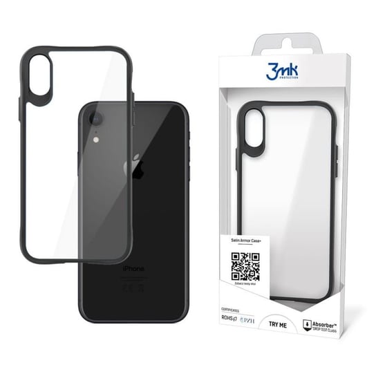 Etui z satynową ramką na Apple iPhone Xr  - 3mk Satin Armor Case+ 3MK